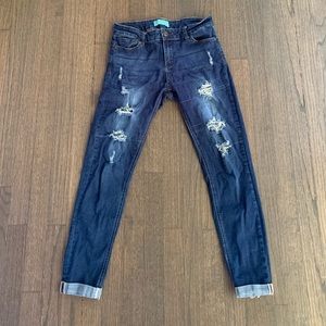 Wax Jeans Butt I Love You Dark Jeans